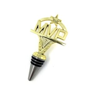 Handmade Bottle Stopper made from Repurposed MVP Trophy